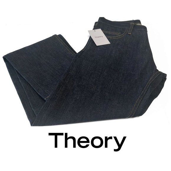 Theory 4129912S Hood Blue Denim Men Size 29 Straight Leg Jeans - Picture 1 of 11